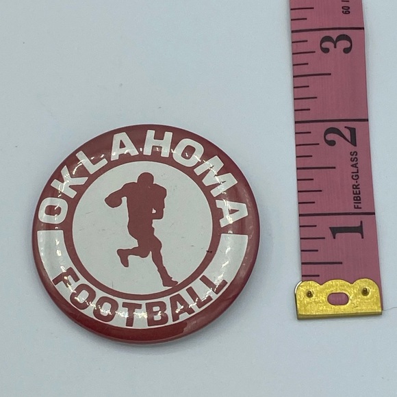 Men's Oklahoma Football Sporty Red & White Pin - Picture 4 of 5